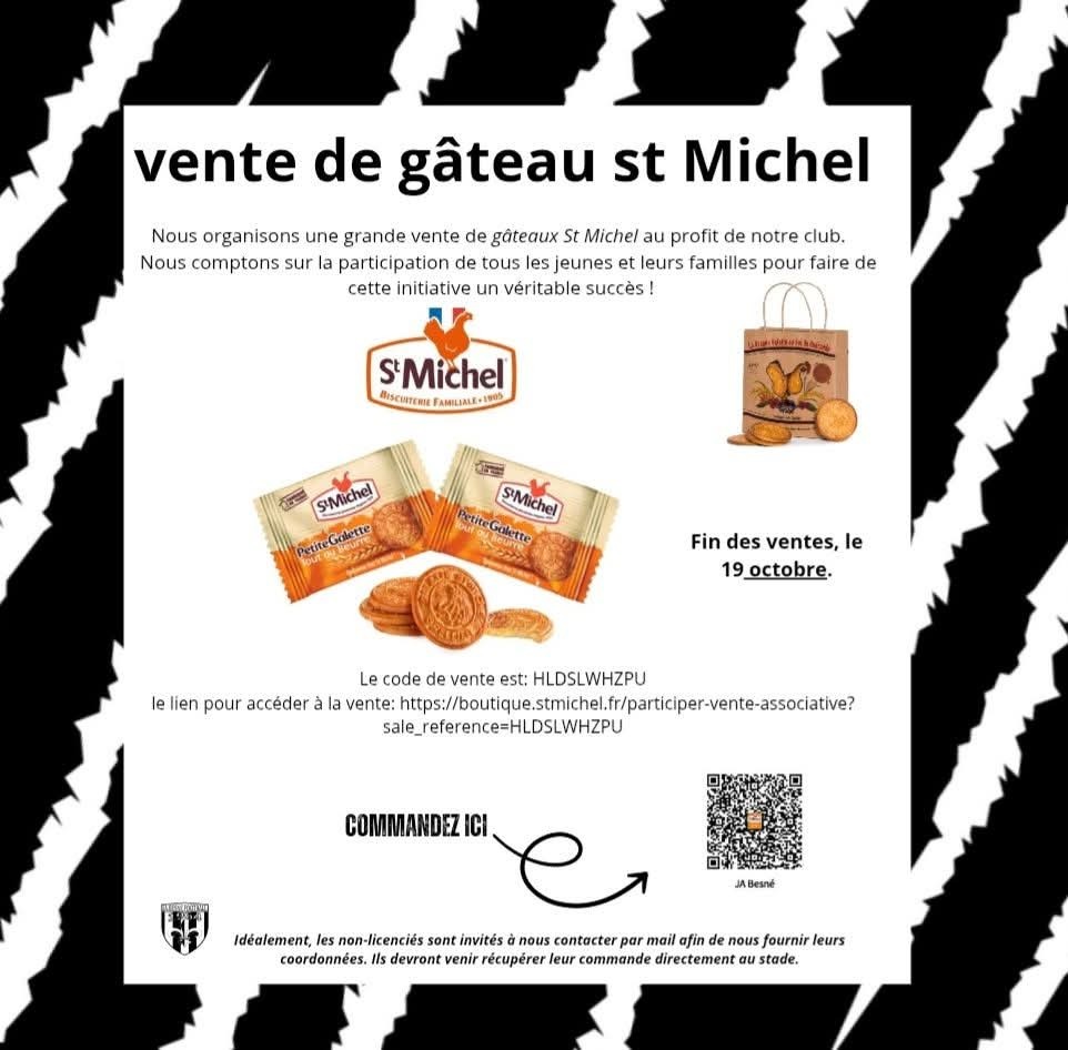 Vente de gâteau St-Michel