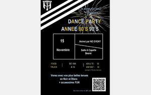 Soirée dansante année 80/90