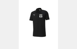 Polo noir Adulte Homme
