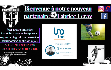 Nouveau partenaire : Fabrice Leray