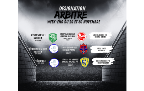 Désignation arbitre