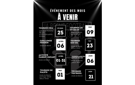 évènement à venir