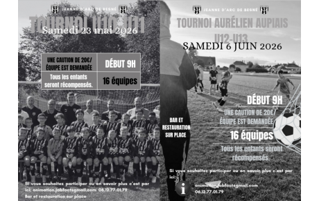INVITATION AUX TOURNOIS JEUNES